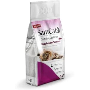 Bentonite Litière Agglomérante pour Chats, Contrôle des Odeurs & Haute Absorption 5L